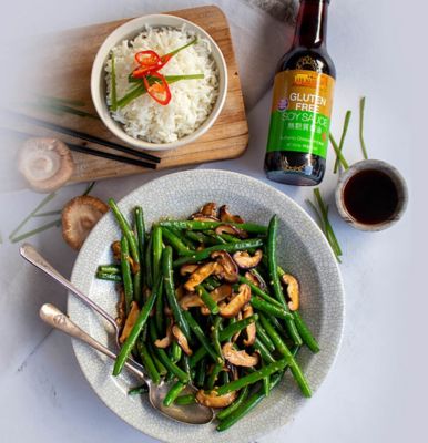 Vegetarian Mushroom & Green Bean Stir Fry