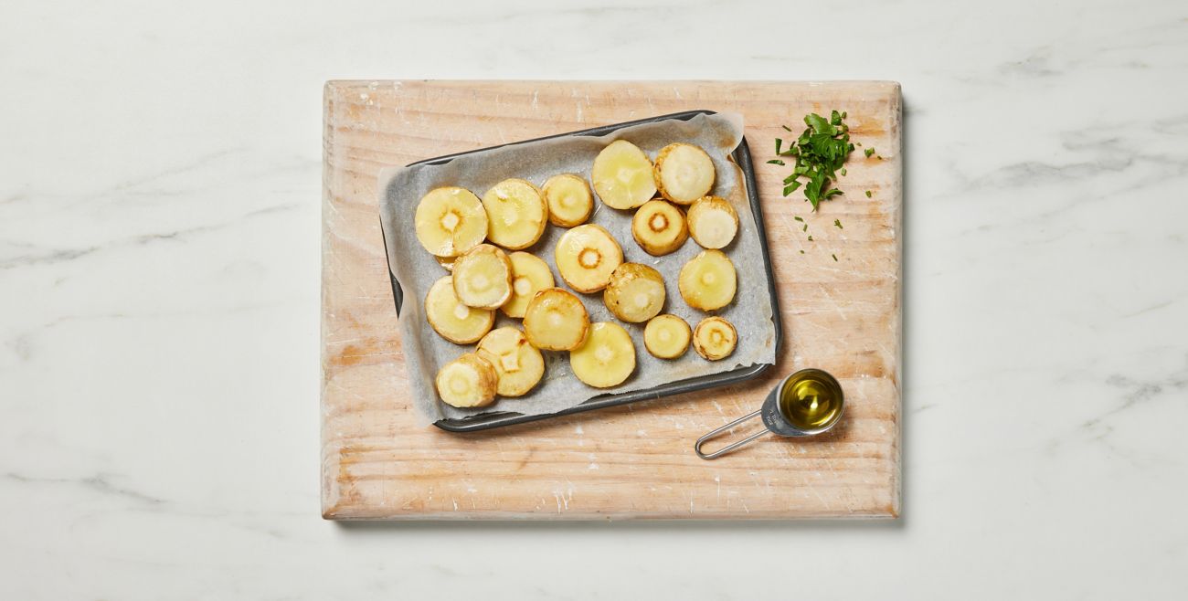 Roast parsnips