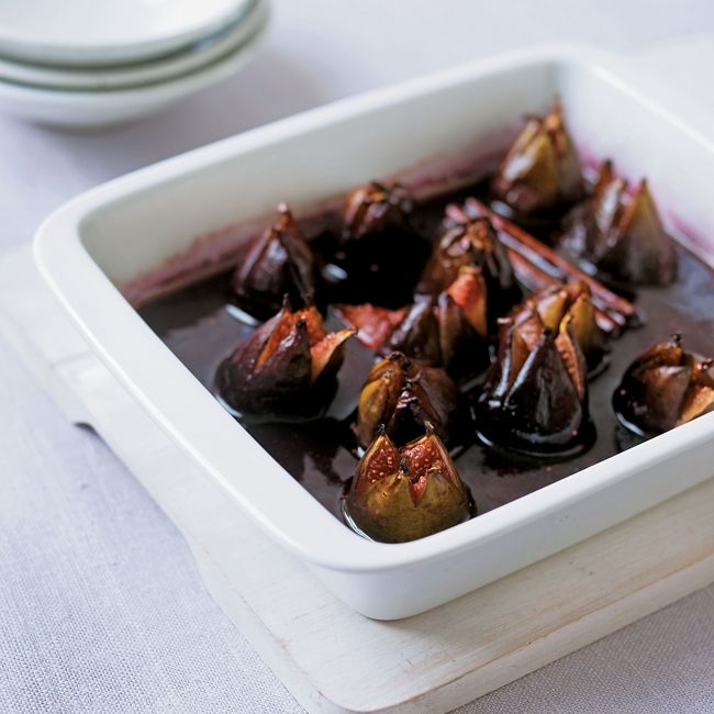 Wine & Honey-baked Figs