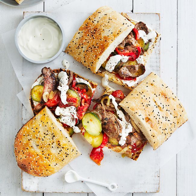 20 Minute Lamb Souvlaki Rolls
