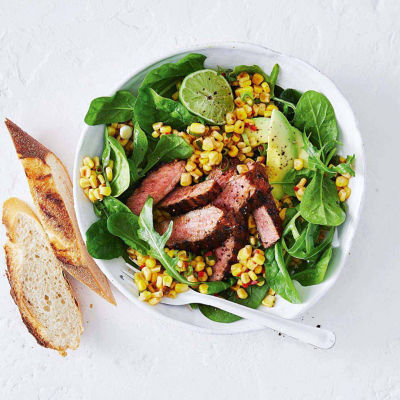 Barbecued Beef & Charred Corn Salad