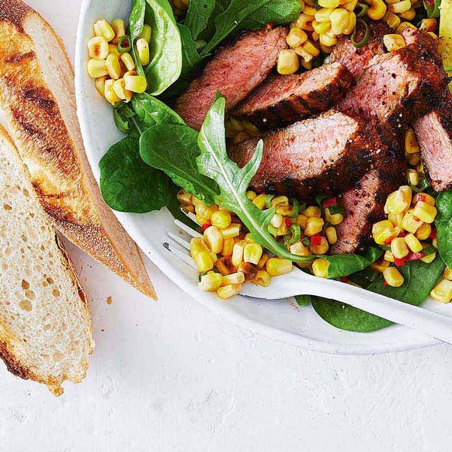 Barbecued Beef & Charred Corn Salad