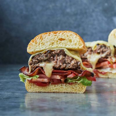 Cheese-Stuffed Beef Burgers