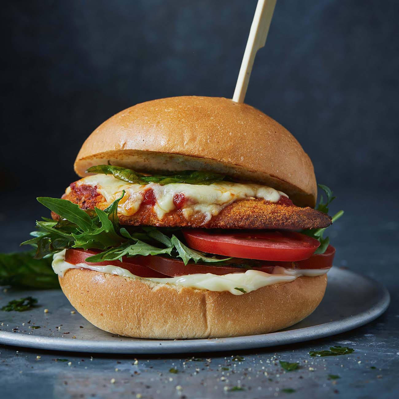 Chicken Parmigiana Burgers