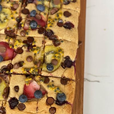 Choc Chip & Blueberry Pancakes