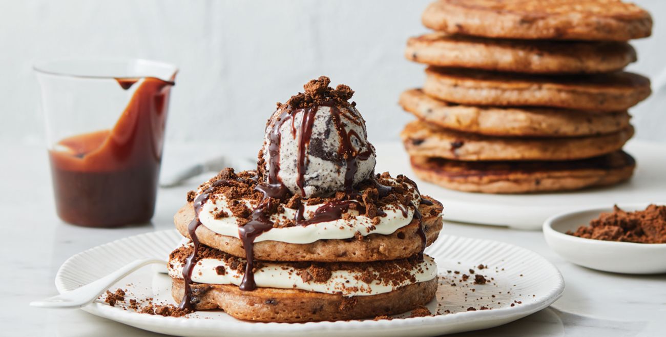 Cookies & Cream Pancakes Recipe | Woolworths