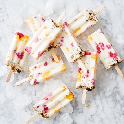 Easy Fruity Yoghurt Granola Pops