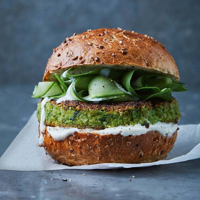 Healthier Green Burgers