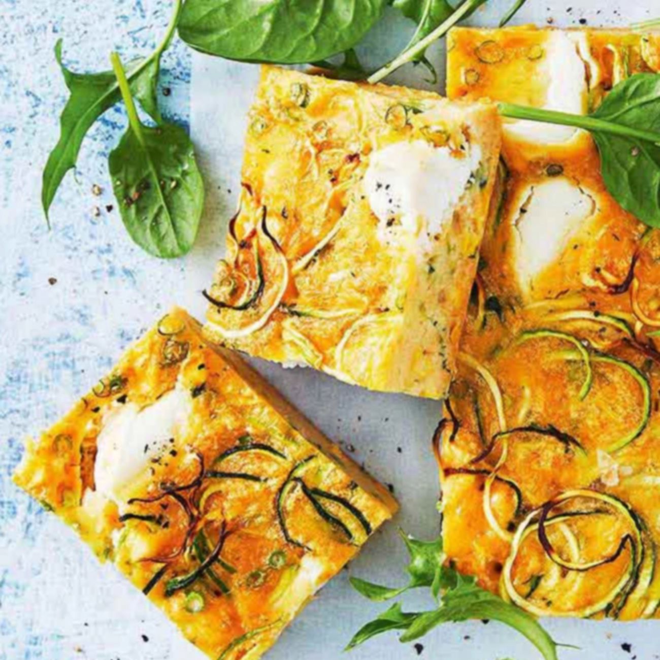 Healthier Zucchini Slice