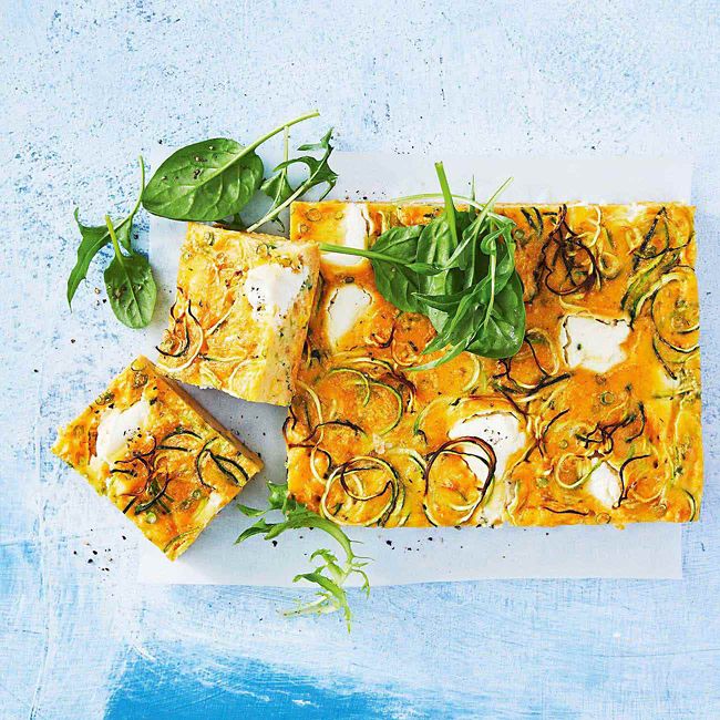 Healthier Zucchini Slice