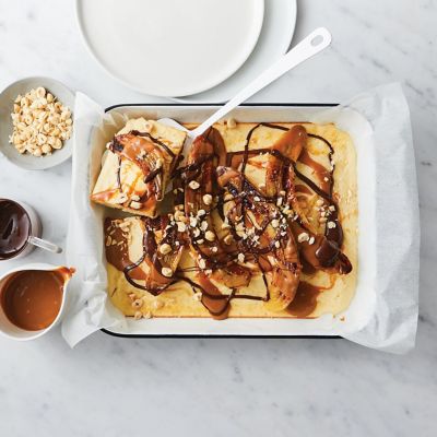 Traybaked Pancake With Caramelised Banana