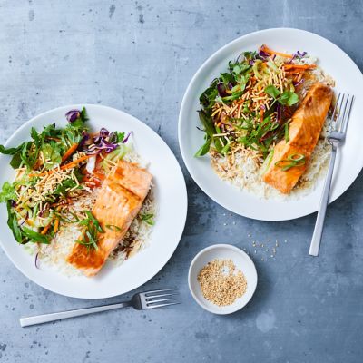 Air-Fryer Salmon With Teriyaki Glaze