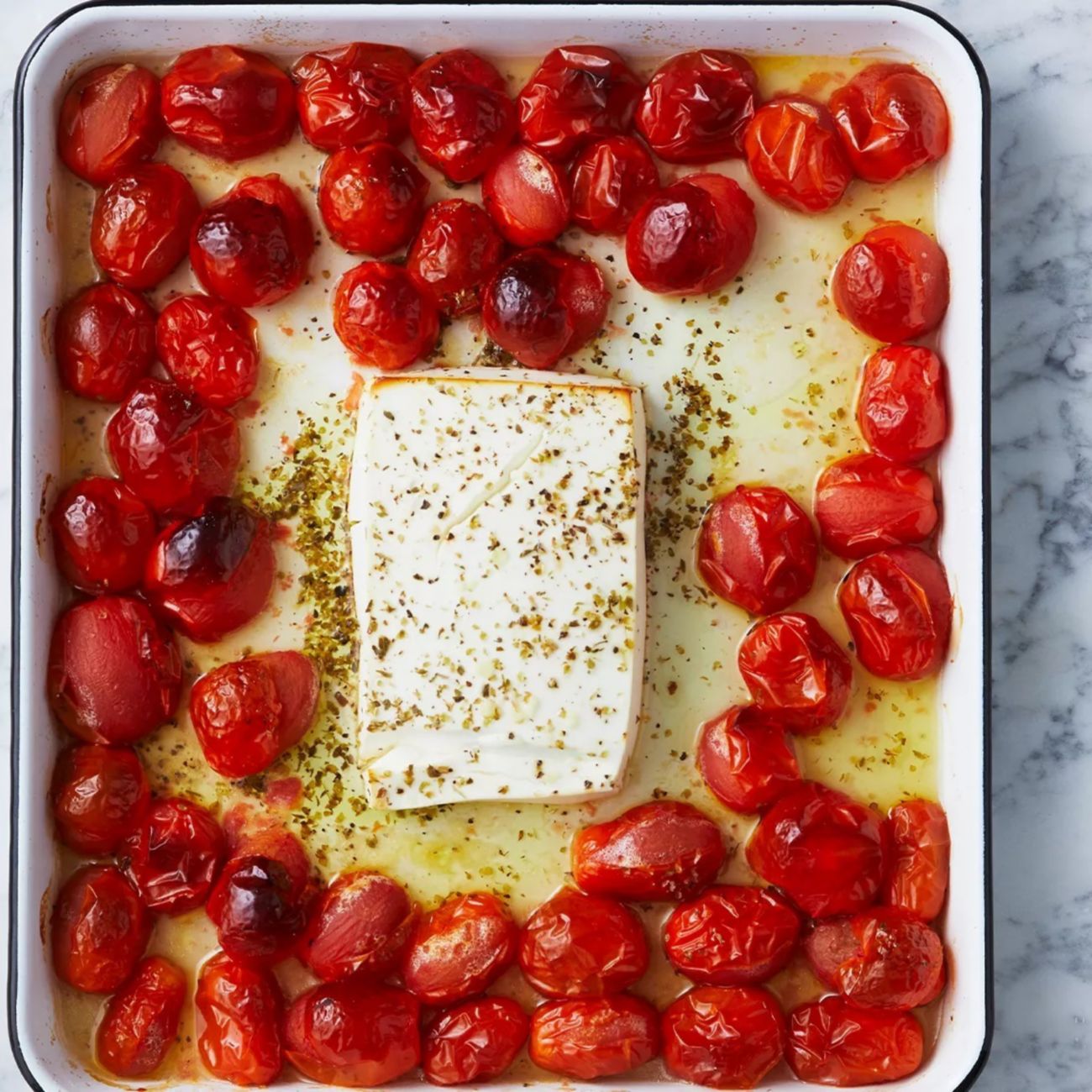 Baked feta pasta