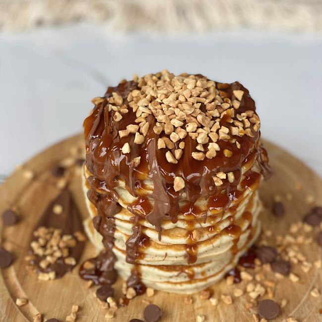 Chocolate And Peanut Pancakes
