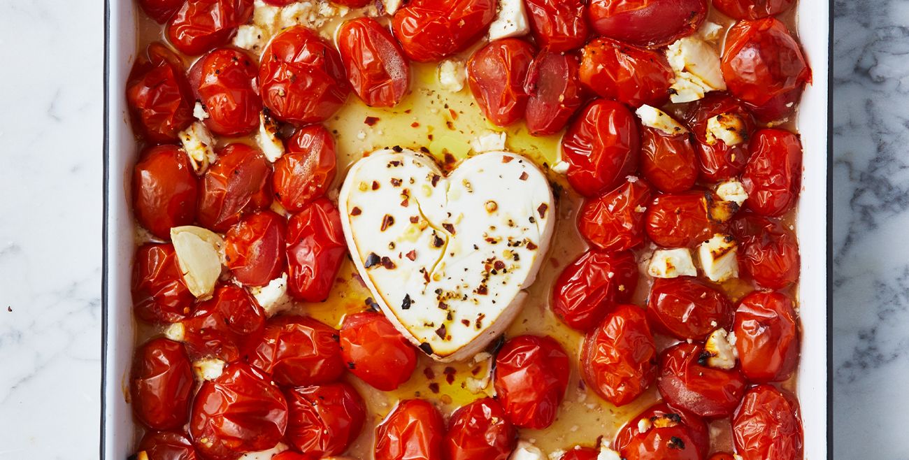 Valentine's Day baked feta pasta