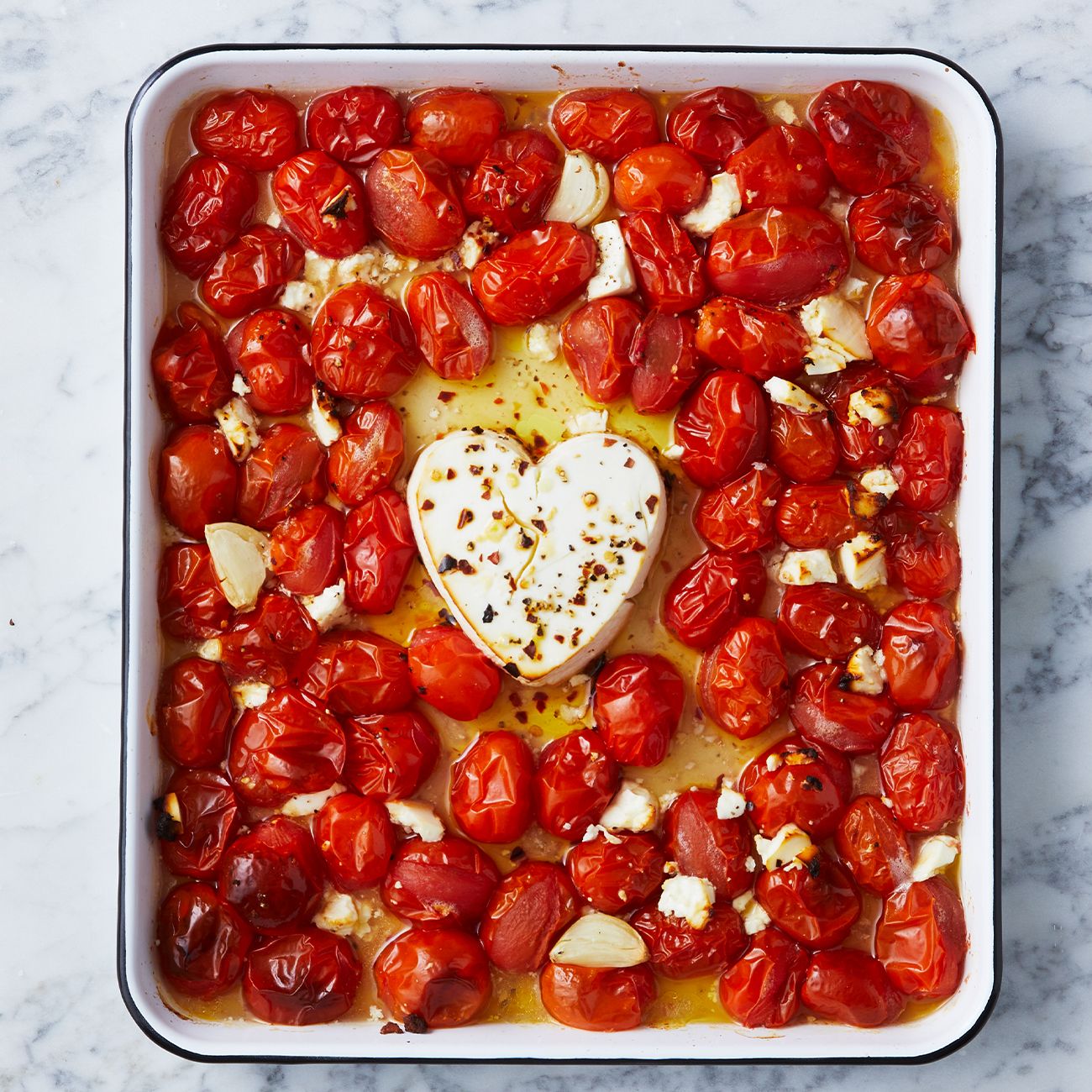 Valentine's Day baked feta pasta
