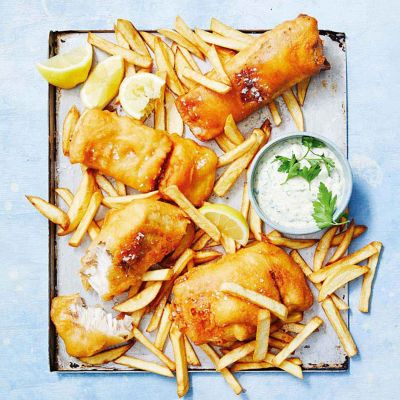 Crispy Battered Fish & Chips