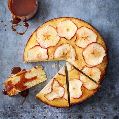 Gluten-Free Apple Tea Cake With Caramel Sauce