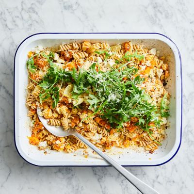 Healthier Baked Ricotta & Pumpkin Pasta