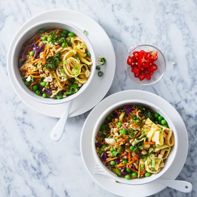 Healthier quick vegie fried rice