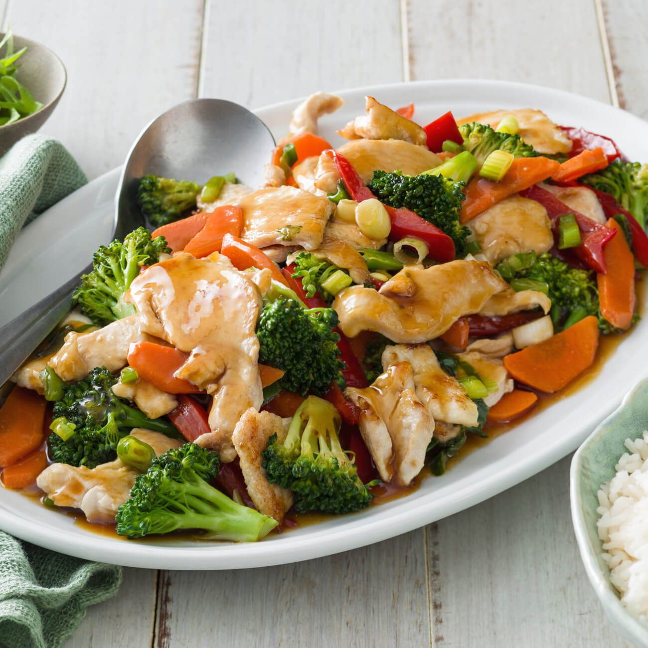 Honey Soy Chicken and Vegetable Salad Bowl