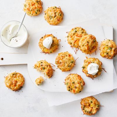 Baked Vegie and Noodle Fritters
