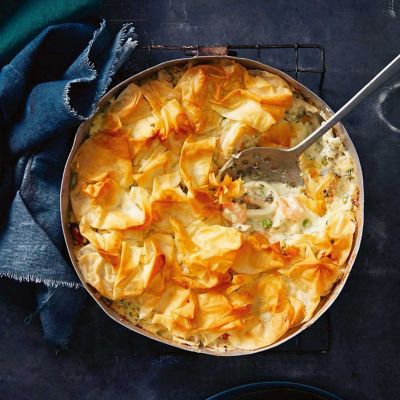 Creamy marinara pot pie