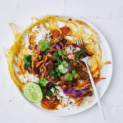 Egg Nets With Beef Bulgogi