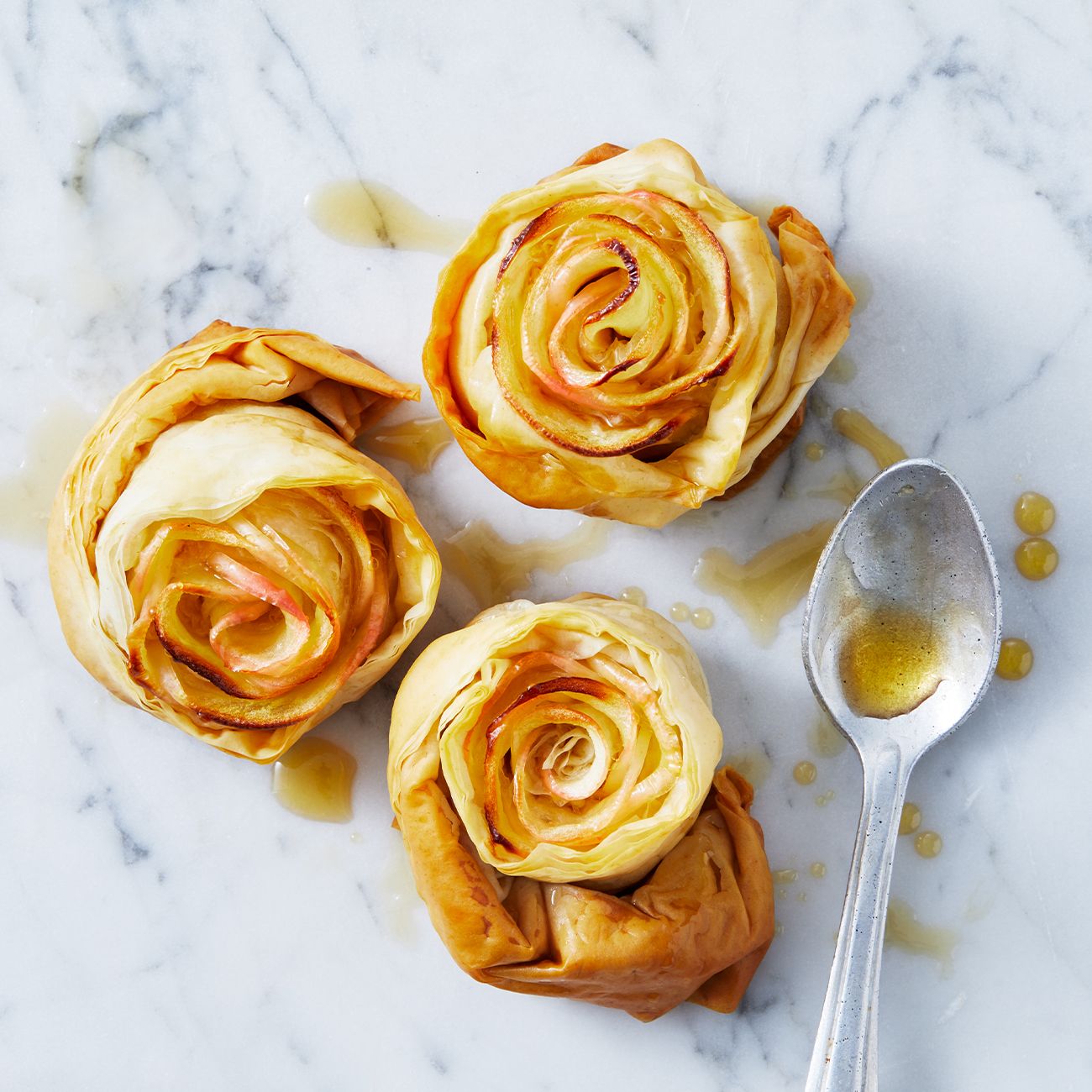 Healthier Apple Filo Scrolls