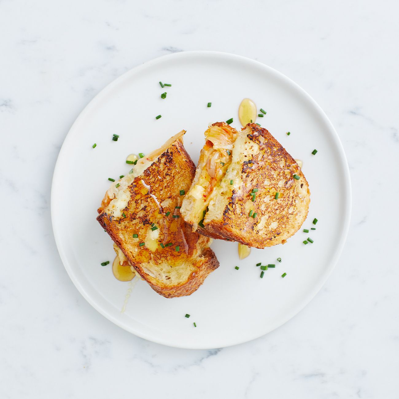 Kimchi and cheese toasties