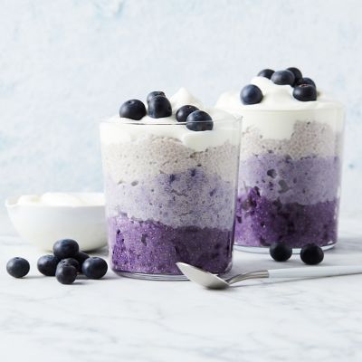 Ombre chia puddings
