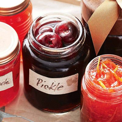 Pickled cherries