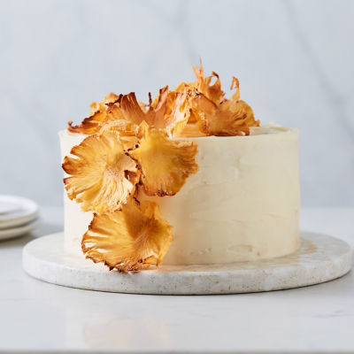 Pineapple flower cake