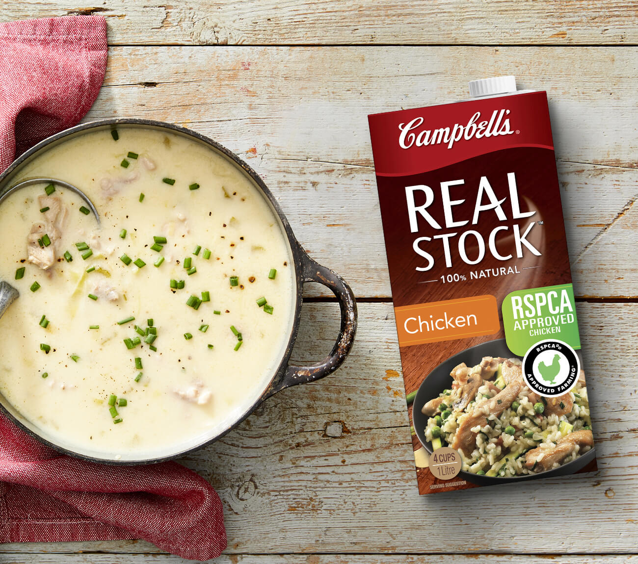 Campbell’s quick & easy creamy chicken soup