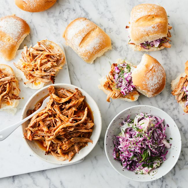 Slow-Cooker Pork Sliders