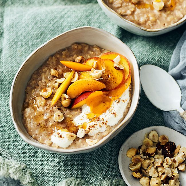 Three-grain maple syrup porridge