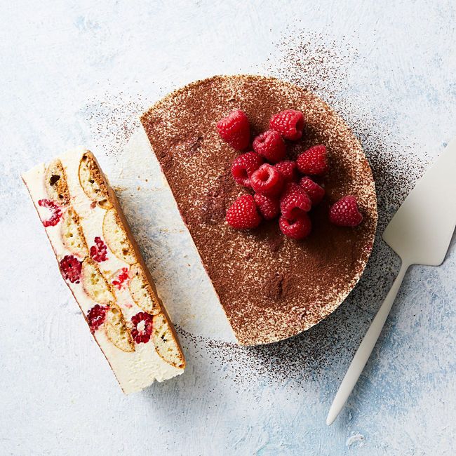 Tiramisu Cheesecake with Raspberries