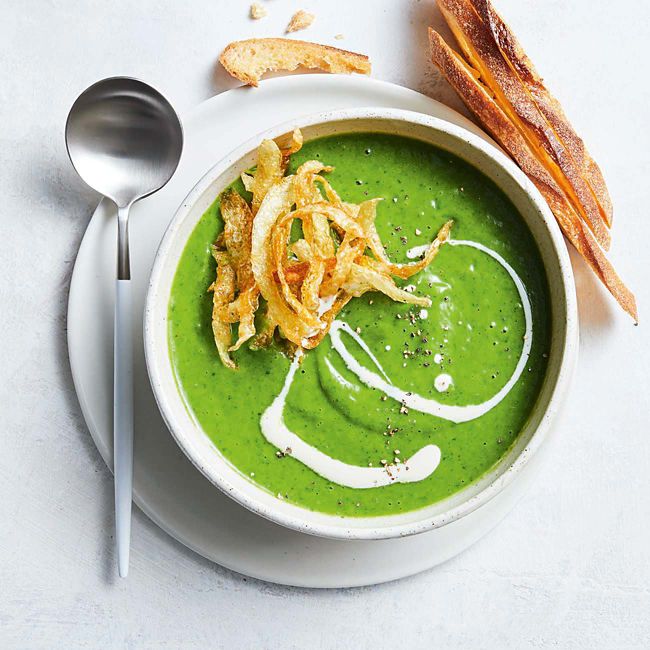 Best Potato & Leek Soup With Crispy Potato Skins