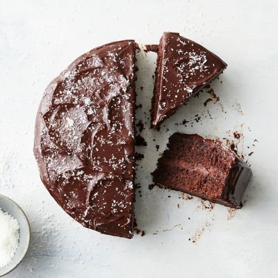 Chocolate coconut cake With dark chocolate ganache
