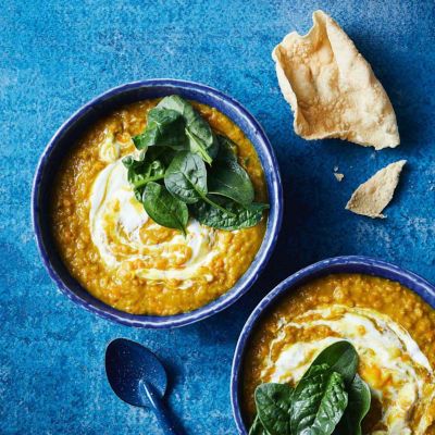 Easy Slow-Cooker Red Lentil and Sweet Potato Dahl
