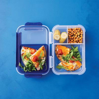 Mini veggie pizza lunch boxes