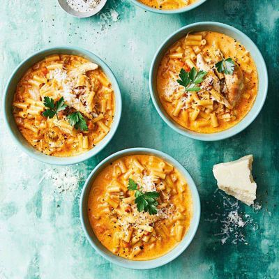 One-Pot Cheesy Chicken Noodle Soup