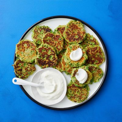 Pea & potato cakes