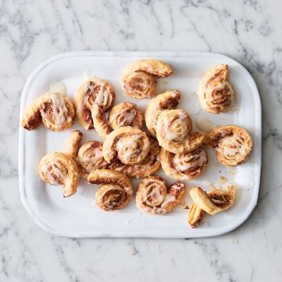 Puff pastry cinnamon scrolls