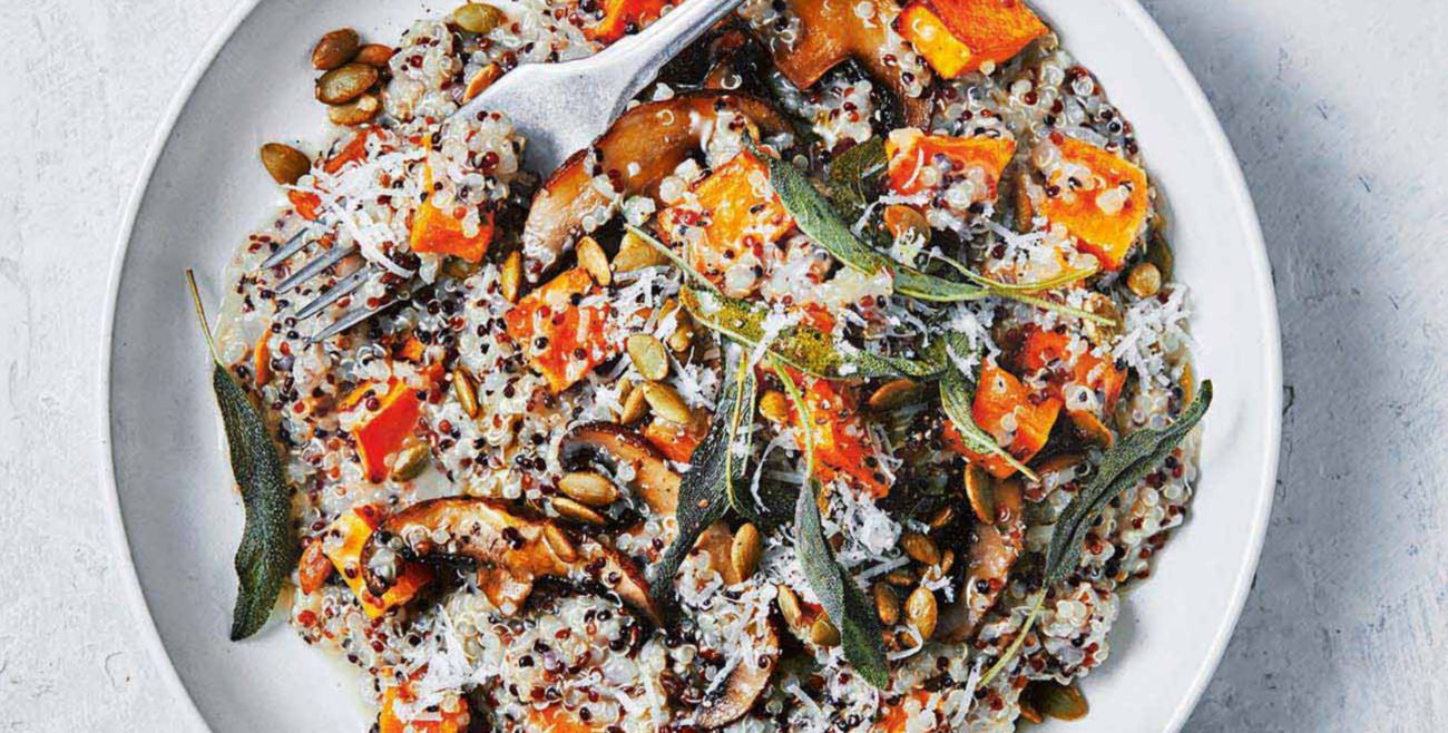 Pumpkin & Mushroom Quinoa Risotto Recipe Woolworths