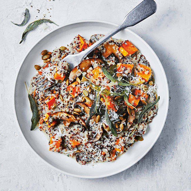 Pumpkin & Mushroom Quinoa Risotto 