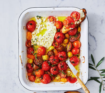 Roasted feta & tomatoes