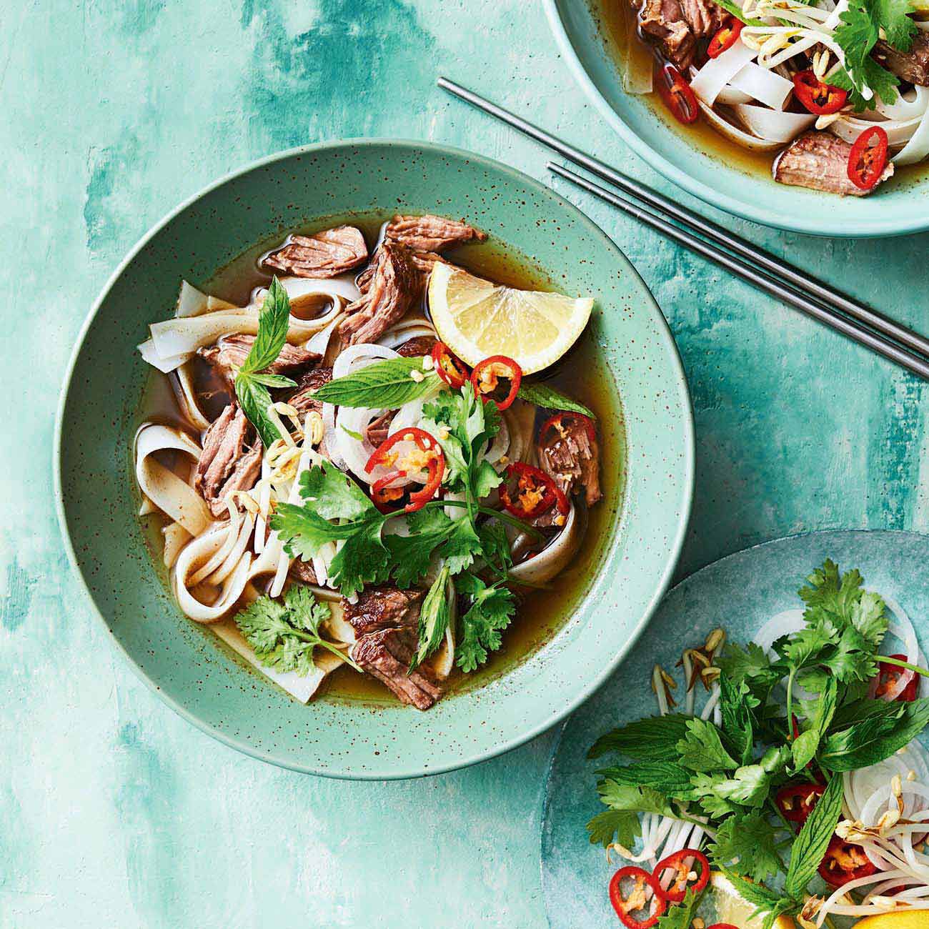 Slow-cooked Vietnamese beef pho