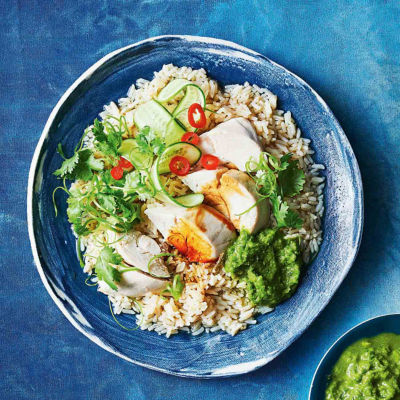 Slow-Cooker Hainanese Chicken Rice