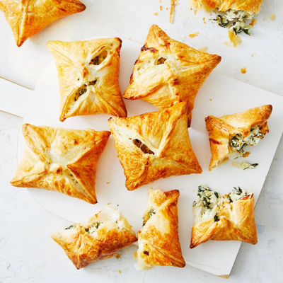 Spinach and cheese parcels
